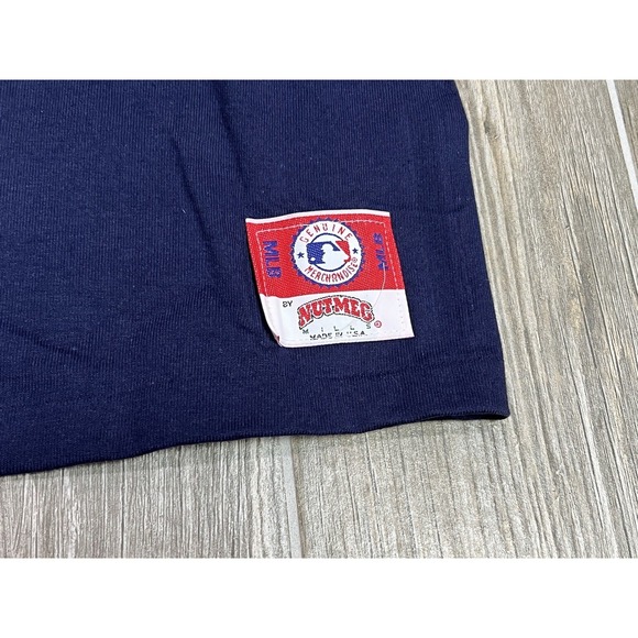 NWT Atlanta Braves Nutmeg MLB Single Stitch Large Blue Deadstock History Single - Picture 4 of 8